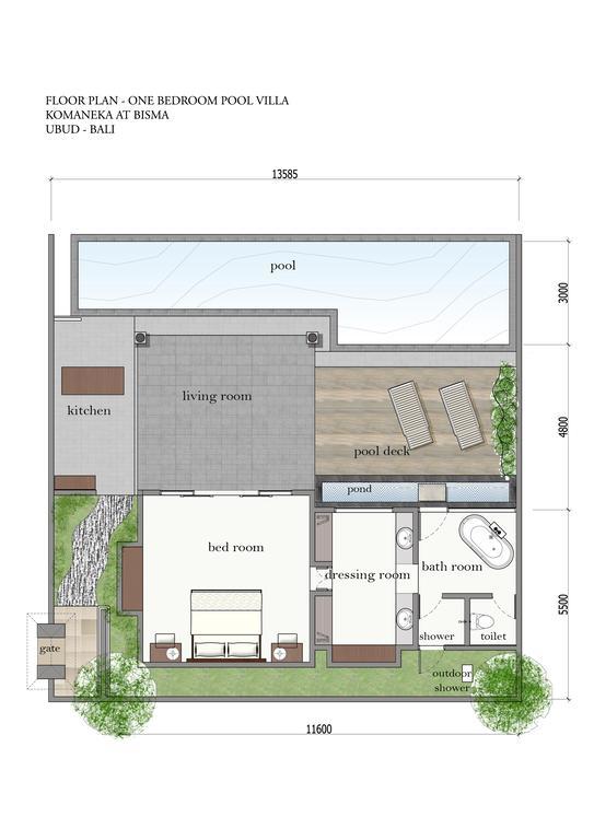 Pool-Villa mit 1 Schlafzimmer